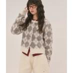 「loin nuit」 ニットカーディガ