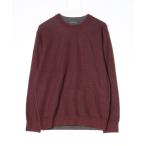 [NANO universe] длинный рукав вязаный LARGE Brown мужской 