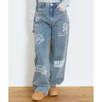 ショッピングlovetoxic パンツ 「LTXC」ワッペンデザインデニムパンツ キッズ 子供服 女の子