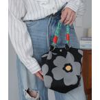 ハンドバッグ カラフルロープニットバッグ