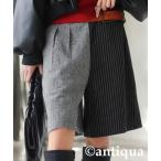 「antiqua」 ショートパンツ ONESIZE ブラック レディース