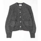 ショッピングスパンコール 「UNITED ARROWS」 ニットカーディガン - グレー レディース