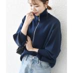 「SHIPS any」 長袖ニット ONE SIZE ネイビー レディース