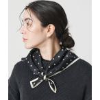 スカーフ バンダナ ポリエステル ドット スカーフ レディース