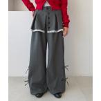 パンツ レースリボンレイヤードパンツ レディース