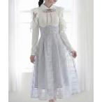 ワンピース デコルテオープンシアーチェックスカートドッキングワンピース「大きいサイズあり」