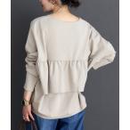 ショッピングVita tシャツ ポンチバックフリルコクーンプルオーバー レディース