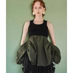 タンクトップ ノースリーブ GATHER DOCKING TANK レディース