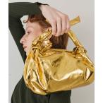 クラッチバッグ パーティーバッグ METALLIC KNOT LEATHER BAG レディース