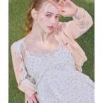 カーディガン モチーフスカラップカーディガン　656619 レディース