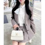 ジャケット テーラードジャケット 2Wayポケットリボンテーラードジャケット(セットアップ対応) レディース