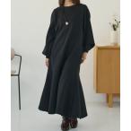  One-piece ba Rune рукав русалка flair maxi One-piece 