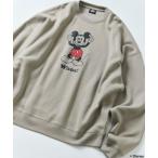 「FREAK'S STORE」 長袖Tシャツ MEDIUM グレイッシュベージュ メンズ