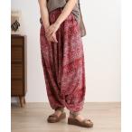 「FUNALIVE」 サルエルパンツ F レッド メンズ