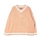 [KANGOL] one отметка длинный рукав вязаный FREE бежевый мужской 