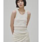 ショッピングタンクトップ レディース タンクトップ ノースリーブ Roundhem Knit Tanktop レディース