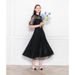 「Leja」 半袖ワンピース MEDIUM ブラック レディース
