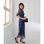 「Dorry Doll」 半袖ワンピース M ダークブルー レディース