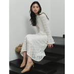 ワンピース シュリンクレースパネルワンピース