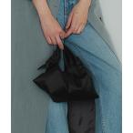 ハンドバッグ ノットサテンバッグ