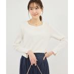 tシャツ ハートネックリブジャケットインナー レディース