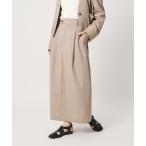 スカート ポリエステルブレンド タックスカート