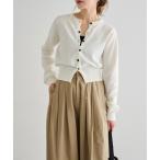 カーディガン クロス釦カーディガン レディース