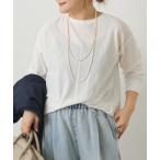 ショッピング2way tシャツ 前後2WAYシアーワッフルカットソー レディース