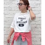 tシャツ 「@remi_usus企画」カレッジロゴミニ裏毛Tシャツ レディース