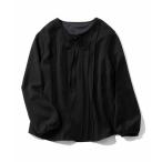 ブラウス シャツ ＩＥＤＩＴ　インナータンクトップがドッキングされた　フロントデザインの上品ブラウス レディース