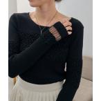 ショッピングニット ニット セーター シャーリングニット レディース