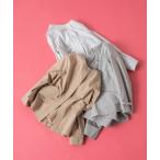 ジャケット ノーカラージャケット 綿ナイロンダンプノーカラージャケット レディース