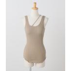 タンクトップ ノースリーブ HAKUJI/ハクジ RANDOM RIB ASYM BRA  H232590 レディース