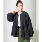 コート アウター 限定展開　ティアード 切り替え フレア ジャケット レディース