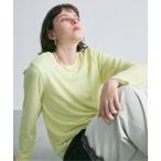 tシャツ バックシーム長袖シアートップス レディース