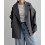 ピーコート pコート 袖取り外しミドルコート レディース