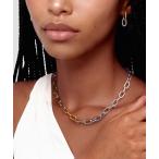 ネックレス Contrast Link Necklace Two Tone ローズゴールド／ゴールド レディース メンズ