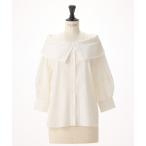 ショッピングライター ブラウス シャツ リットタイプライター_ビッグカラーブラウス レディース