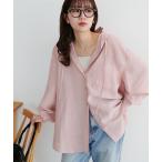 ブラウス シャツ 「トレンド」シアーアソートフードシャツ「WEB限定カラーあり」 レディース