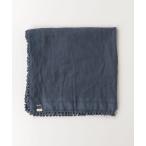 「matta」 刺繍ストール - ネイビー レディース