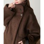 [BONLECILL] пальто с отложным воротником FREE Brown женский 