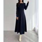「CENEA」 ニットワンピース MEDIUM ネイビー レディース