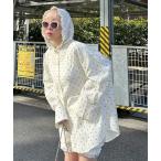 ブラウス シャツ フリフリフードシャツ レディース