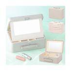 収納 キルト コスメボックス  グレー