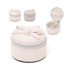 収納 リボン ミニトラベルジュエリーボックス ライトピンク 旅行 アクセサリー収納 コンパクト