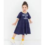 ワンピース 「リンク」リンガー配色3柄ロゴワンピース キッズ 子供服 女の子