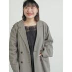 ジャケット ノーカラージャケット ダブルテーラードジャケット レディース