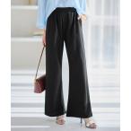 パンツ 錯覚美脚ストレッチワイドパンツ レディース