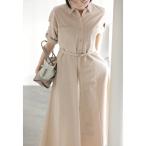 ワンピース 「洗える」リベットシャツワンピース