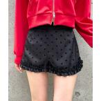 パンツ 3.3 Field Trip／ドットフリルヘムショートパンツ(裏地・インパン付) レディース